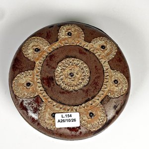 Caja Alhajero Redonda de Cerámica Firmada, Diámetro 15 cm - imagen 2