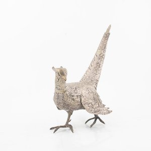 Figura de Faisán en Plata - 740gr - 34cm - imagen 2