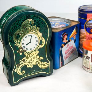 Lote de 16 Latas Metálicas Decorativas Vintage - imagen 2