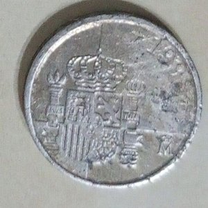 Moneda Española 1 Peseta Aluminio Juan Carlos I - imagen 2
