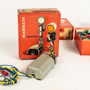 5 cajas con señal de avance Marklin para maqueta de tren.  - imagen 2