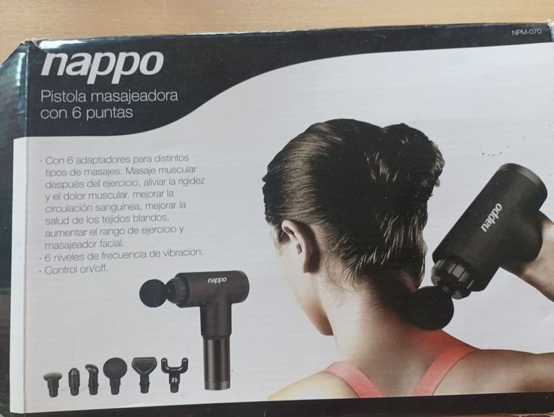 Pistola Masajeadora Nappo 6 cabezales - Equipamiento de masaje - imagen 2