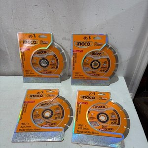 Lote siguiente: Lote de 4 Discos de Corte Diamantados Ingco 180mm