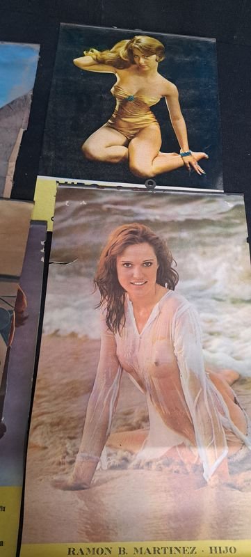 Coleccion de calendarios vintage con mujeres en diferentes poses - imagen 4