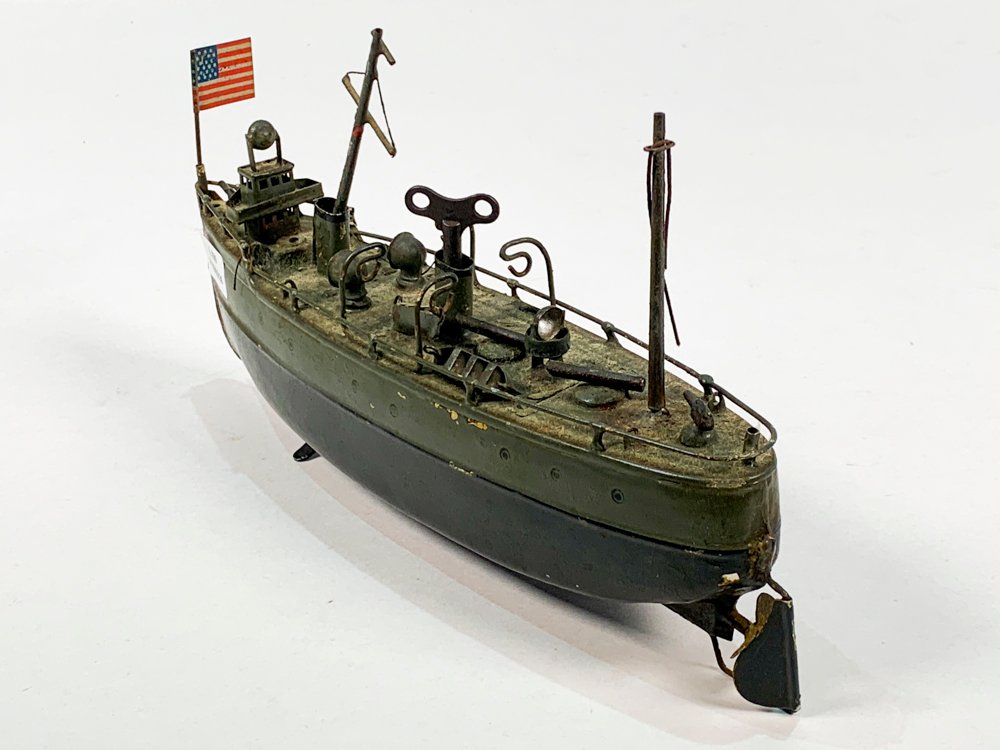 Maqueta de barco de guerra americano a cuerda - imagen 3