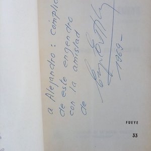 Libro "Fueye" de Enrique Estrazulas, Primera Edición Firmada y Dedicada 1968 - imagen 2