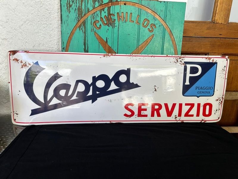 Lote anterior: Chapa litografiada Vespa réplica de algunos años Bryan tamaño 90 cm