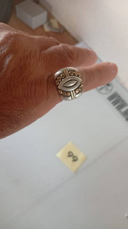 Anillo de plata y oro para dama - imagen 3