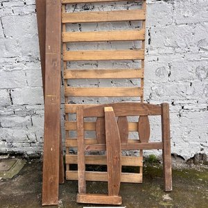 Cama de Una Plaza Estilo Rústico en Madera - imagen 2