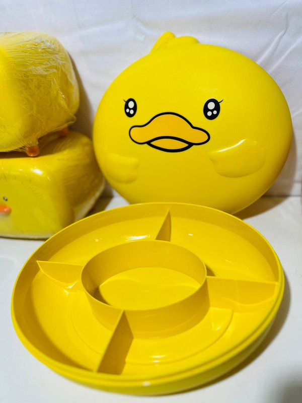 Set de Lonchera y Servilleteros Infantiles Diseño Pato Amarillo - imagen 1