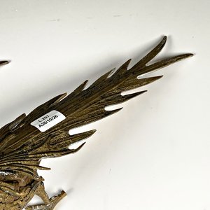 Dos Figuras de Bronce de Faisanes, 30 cm Largo x 17 cm Alto - imagen 4