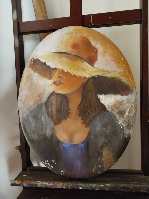 Lote siguiente: Cuadro pintado a mano firmado - Arte y Pintura