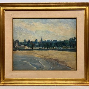 Oleo "Playa Ramirez" de Clever Lara, 40 x 46 cm - imagen 2
