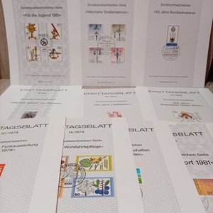 Lote de 15 Hojas de Sellos Primer Día de Alemania (1970-1981) - imagen 3