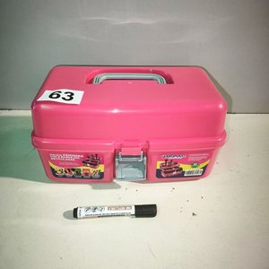 Maleta Organizadora de Maquillaje y Cosméticos Rosa - imagen 2