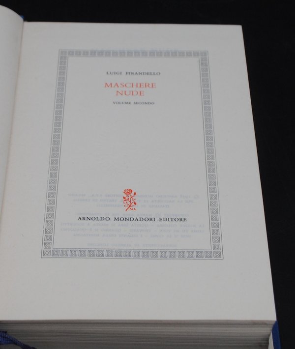 Libro de Luigi Pirandello - Maschere Nude - imagen 3