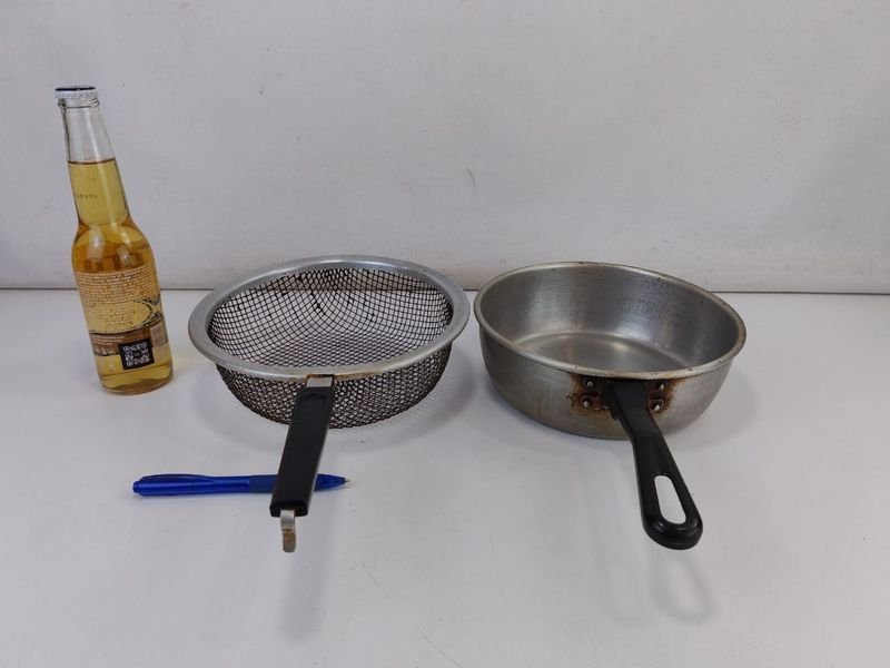 Sarten y cesto colador para frituras en buen estado - imagen 3