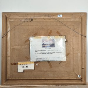 Óleo sobre Fibra "Ella Taylor Fox" con Marco de Madera Natural - imagen 6