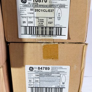Lote de 500 Lamparitas Incandescentes GE de 25W y 60W - imagen 3