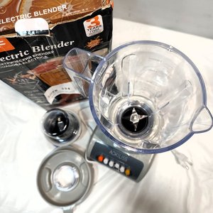 Licuadora 2 en 1 RAF con Vaso Picador, Nueva en Caja, Gris - imagen 3