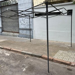 Armazón Plegable para Gazebo Metálico Negro - imagen 2