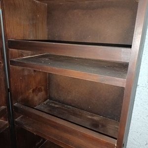 Biblioteca de Madera Maciza Doble Puerta - imagen 6