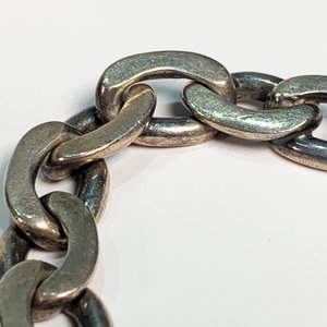 Pulsera de Plata con Eslabones Gruesos - imagen 2