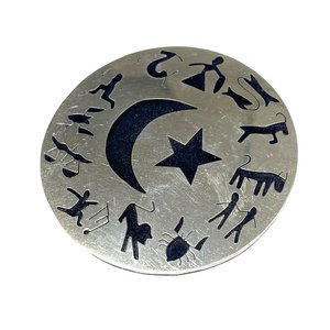 Prendedor de Plata 925 Mexicano con Signos del Zodíaco - imagen 3