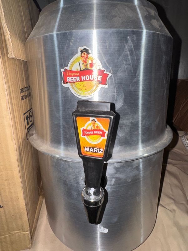 Choppera Portátil King Beer Mariz 10 Litros Aluminio Brasil - imagen 1