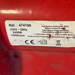 Sopladora Eléctrica Roja y Negra con Bolsa Recolectora - imagen 4