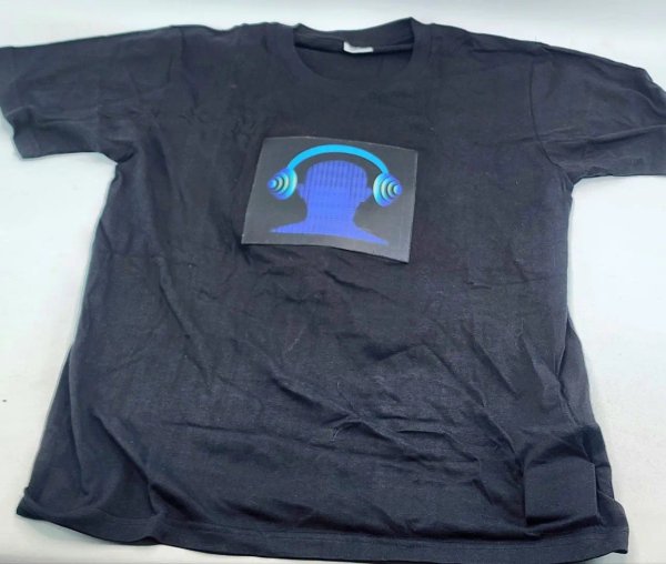 Remera Audio Rítmica Talle S Negra