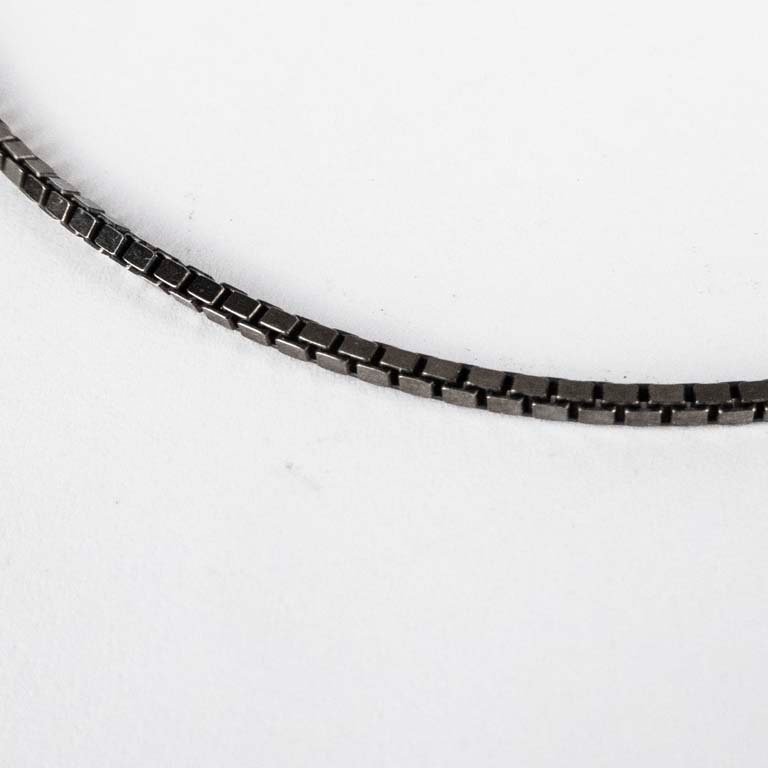 Cadena de plata con baño de rodio negro - Peso: 7,3gr - Medidas: 45cm - imagen 2
