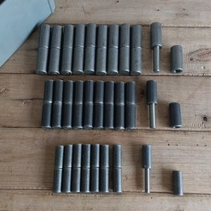 18 Visagras de Barril Metálicas (8, 9 y 10 cm) - imagen 4