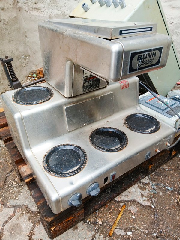 Maquina de cafe en acero inoxidable - imagen 1