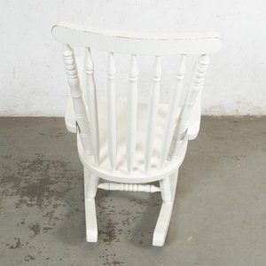 Sillón Mecedora Estilo Windsor Blanco - imagen 3