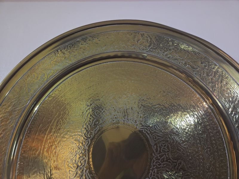 Plato turco en bronce de 66 cm de diámetro - imagen 4