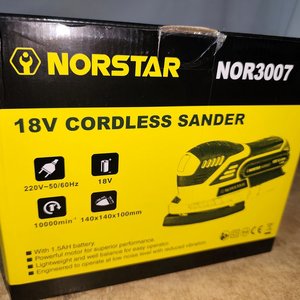 Lijadora Roto Orbital Recargable Norstar NOR3007 18V con Accesorios - imagen 5