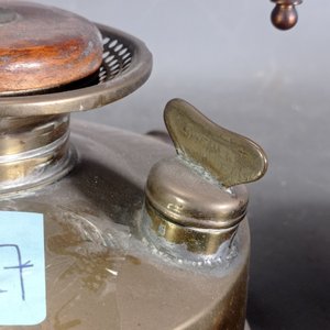 Lote de 2 Lámparas de Mesa en Bronce, una estilo Primus - imagen 5