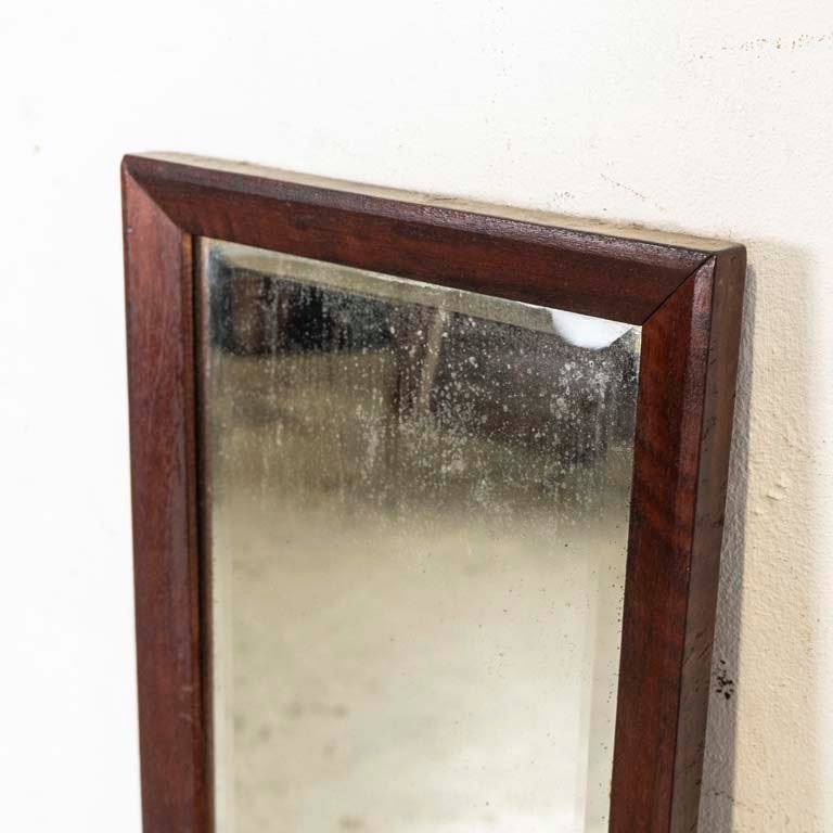 Espejo biselado con marco de madera para decorar - imagen 2