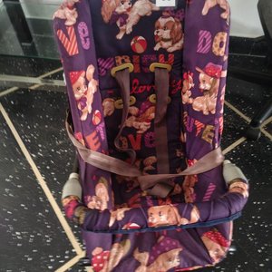 Silla de Bebé Estampada y Silla de Escritorio Gris - imagen 1