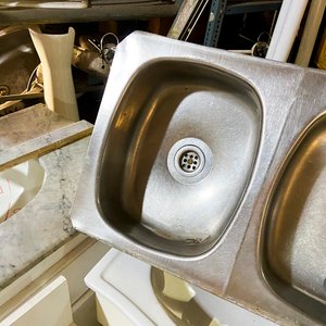 Pileta Doble de Acero Inoxidable para Cocina - imagen 3