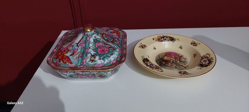 Platos decorativos y fuentes de porcelana - imagen 3