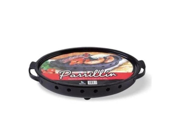 Brasero Parrillín Ovalado Esmaltado con Asas - imagen 1