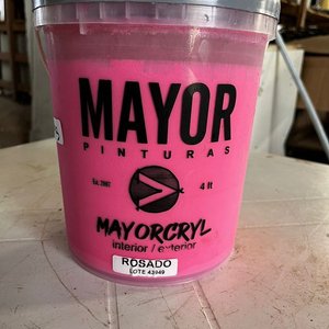 Lote siguiente: Pintura Mayorcryl Interior/Exterior Rosada 4 Litros