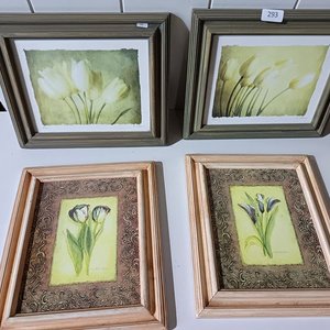 Lote de 4 Cuadros Decorativos con Flores - imagen 6