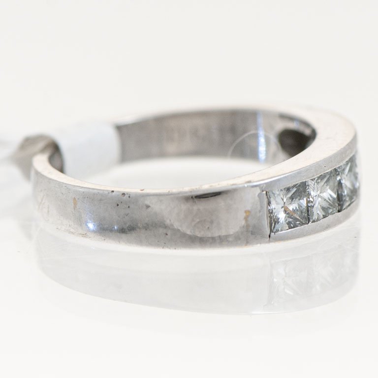 Anillo de oro con brillantes princesa - imagen 2