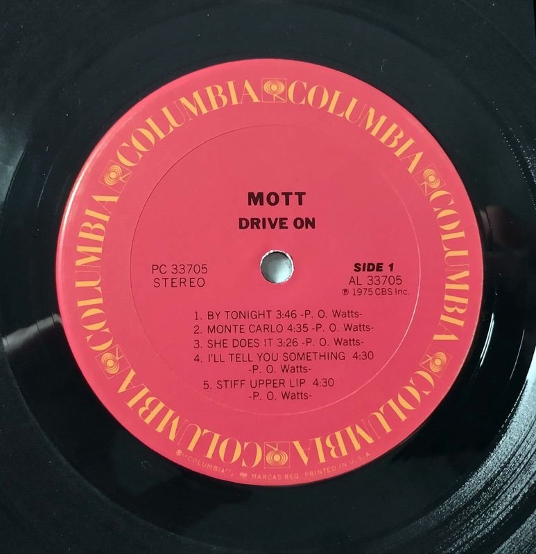 Vinilo LP MOTT: Drive On, 1975, Columbia - imagen 6
