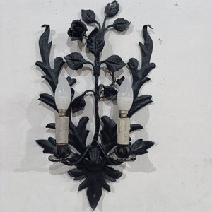 Lote siguiente: Aplique de Pared de Hierro Forjado con 2 Luces Estilo Clásico