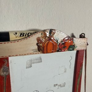 Set de Objetos Decorativos: Lienzo "Pomaire Chile" y Cazoletas de Cobre - imagen 3