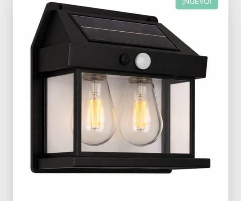Lámpara solar para jardín de dos luces - imagen 3
